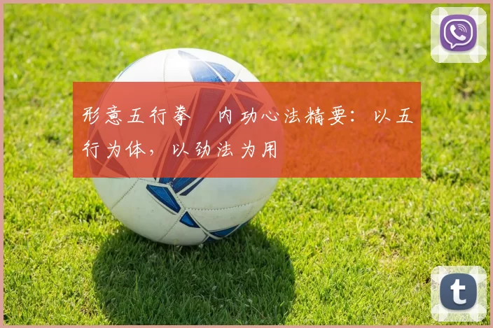 形意五行拳・内功心法精要:以五行为体,以劲法为用