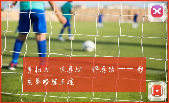 弃拙力・求真松・得真劲 —— 形意拳修炼正途