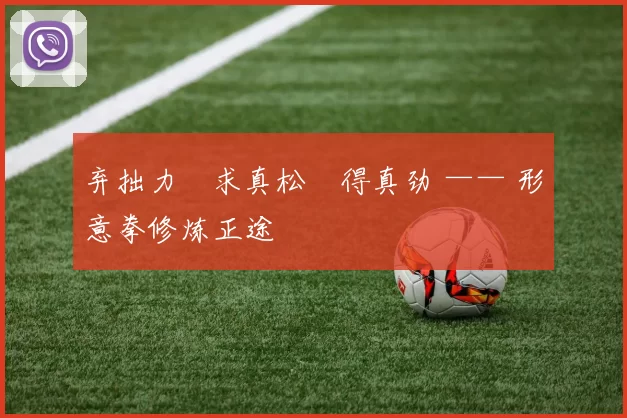 弃拙力・求真松・得真劲 —— 形意拳修炼正途