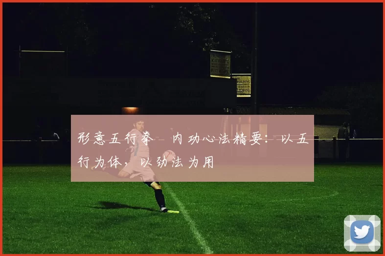 形意五行拳・内功心法精要:以五行为体,以劲法为用