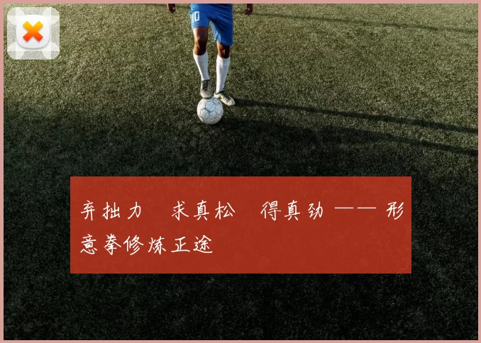 弃拙力・求真松・得真劲 —— 形意拳修炼正途