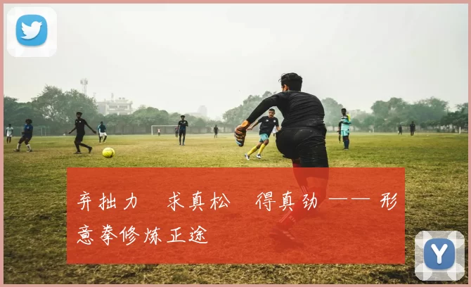 弃拙力・求真松・得真劲 —— 形意拳修炼正途