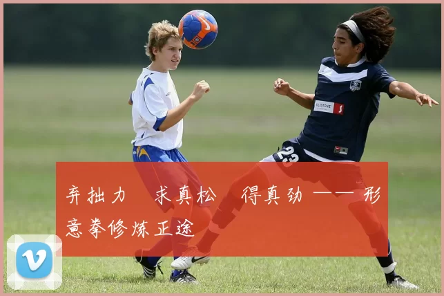 弃拙力・求真松・得真劲 —— 形意拳修炼正途