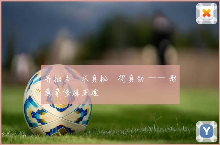 弃拙力・求真松・得真劲 —— 形意拳修炼正途